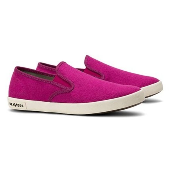 SeaVees Shoes - SeaVees Baja Slip On Linen in Bougainvillea